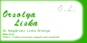 orsolya liska business card